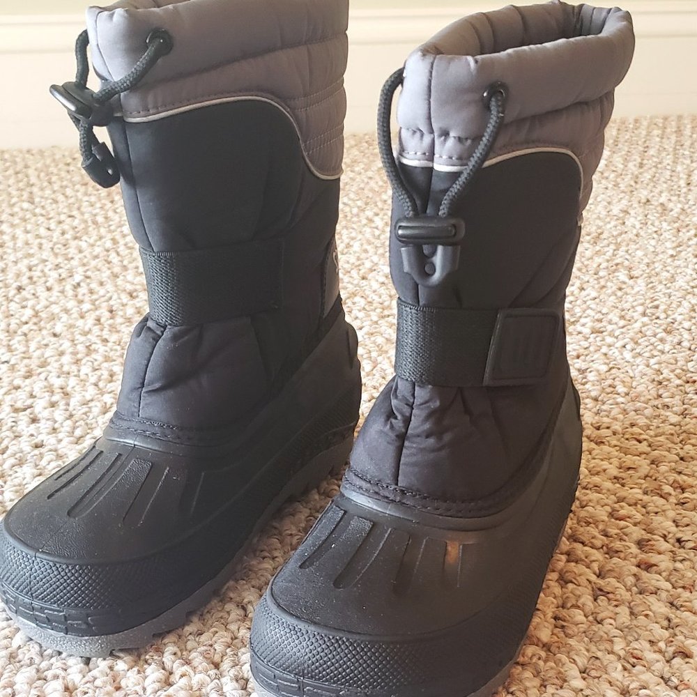 Sporto Black/Gray Girls Winter Boot Size 2